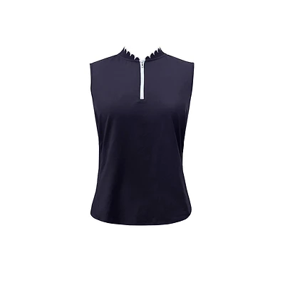 Women's Velocity Scalloped Sleeveless Top