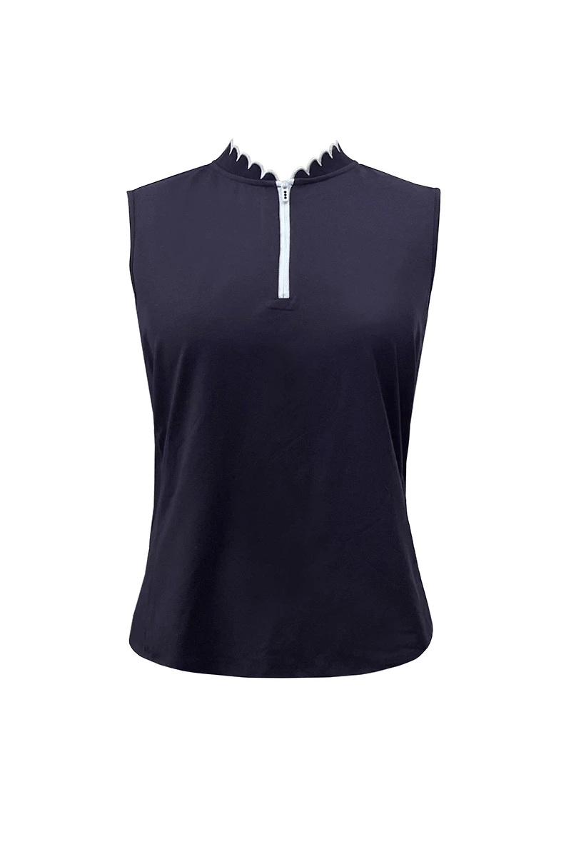 Women's Velocity Scalloped Sleeveless Top