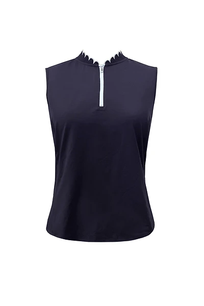 Women's Velocity Scalloped Sleeveless Top