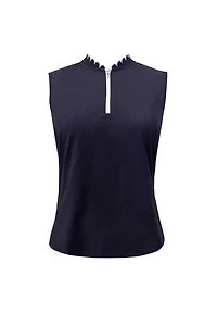 Women's Velocity Scalloped Sleeveless Top