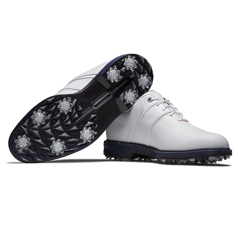 Prior Generation - Men's Premiere Series Packard Spiked Golf Shoe - White/Navy/Pink
