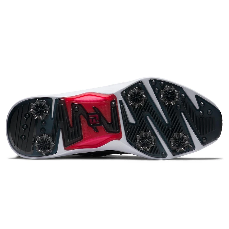 Men's Hyperflex Spiked Golf Shoe - Black/Grey/Red