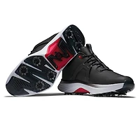 Men's Hyperflex Spiked Golf Shoe - Black/Grey/Red
