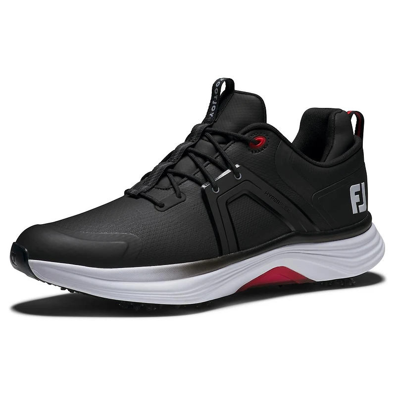 Men's Hyperflex Spiked Golf Shoe - Black/Grey/Red