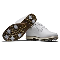 Women's Premiere Series Cypress Spiked Golf Shoe - White/Gold