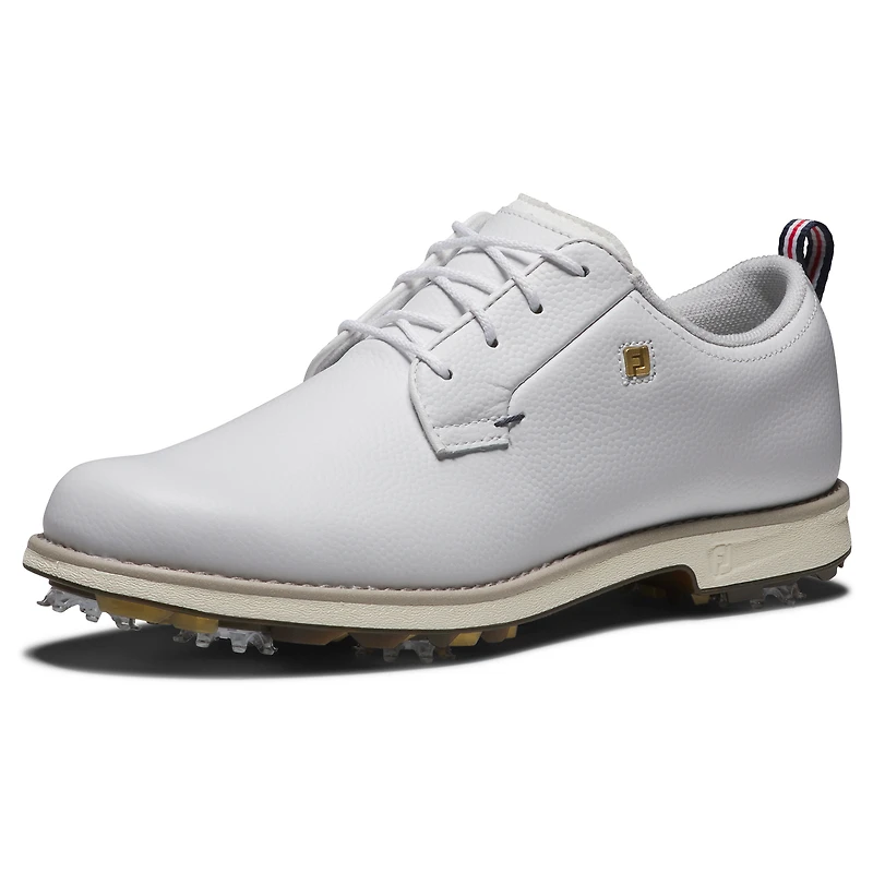 Women's Premiere Series Cypress Spiked Golf Shoe - White/Gold