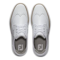 Women's Traditions Wing Tip Spiked Golf Shoe - White