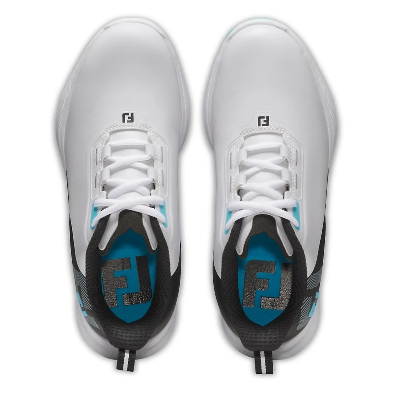 Junior Fuel Spikeless Golf Shoe - White/Black/Blue