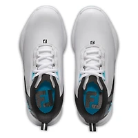 Junior Fuel Spikeless Golf Shoe - White/Black/Blue
