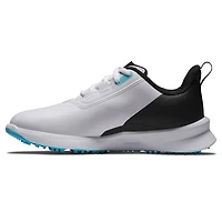 Junior Fuel Spikeless Golf Shoe - White/Black/Blue