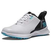 Junior Fuel Spikeless Golf Shoe - White/Black/Blue
