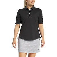 Women's Ruched 1/2 Sleeve Top