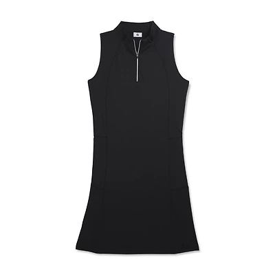 Women's 1/4 Zip Sleeveless Dress