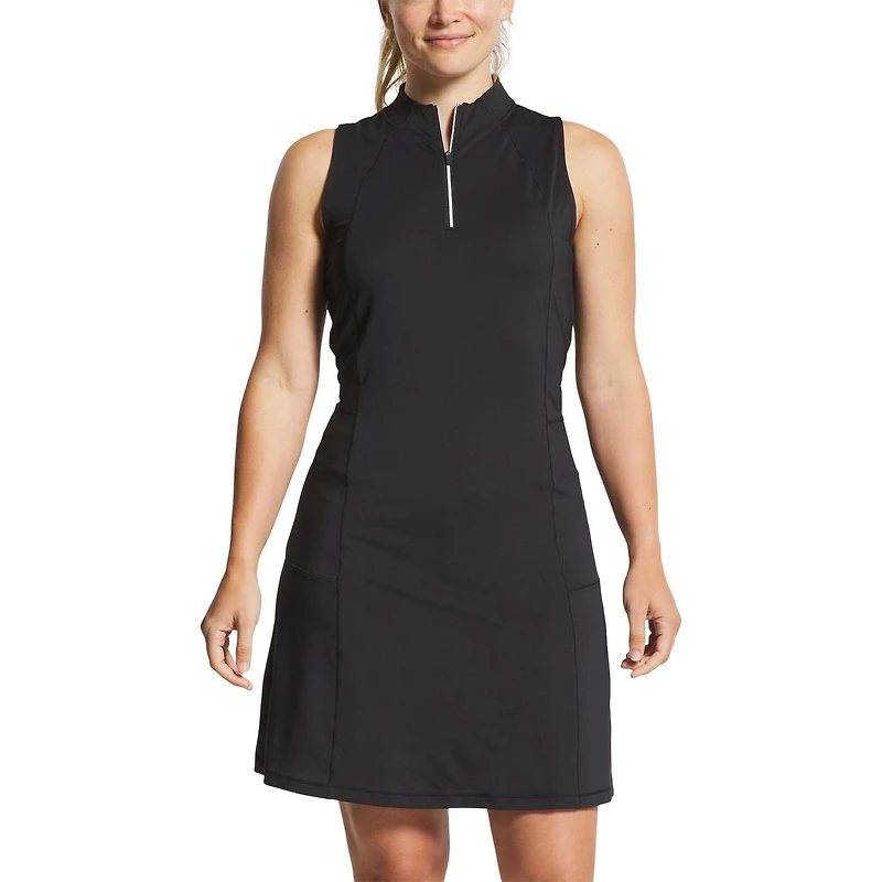 Women's 1/4 Zip Sleeveless Dress