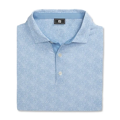 Boy's Speckle Print Short Sleeve Polo