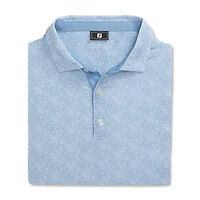 Boy's Speckle Print Short Sleeve Polo