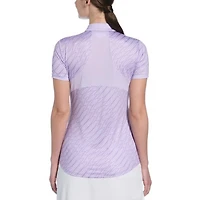 Women's Wave Stripe Short Sleeve Polo