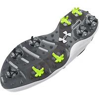 Men's Drive Pro Spiked Golf Shoe - White/Grey (Wide)