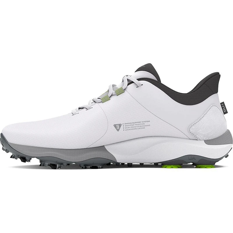 Prior Generation - Men's Drive Pro Spiked Golf Shoe White/Grey (Wide)