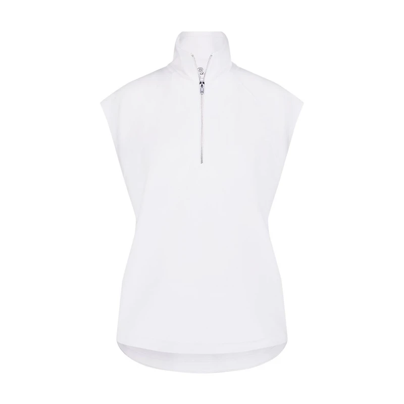 Women's Zip Pullover Sleeveless Top