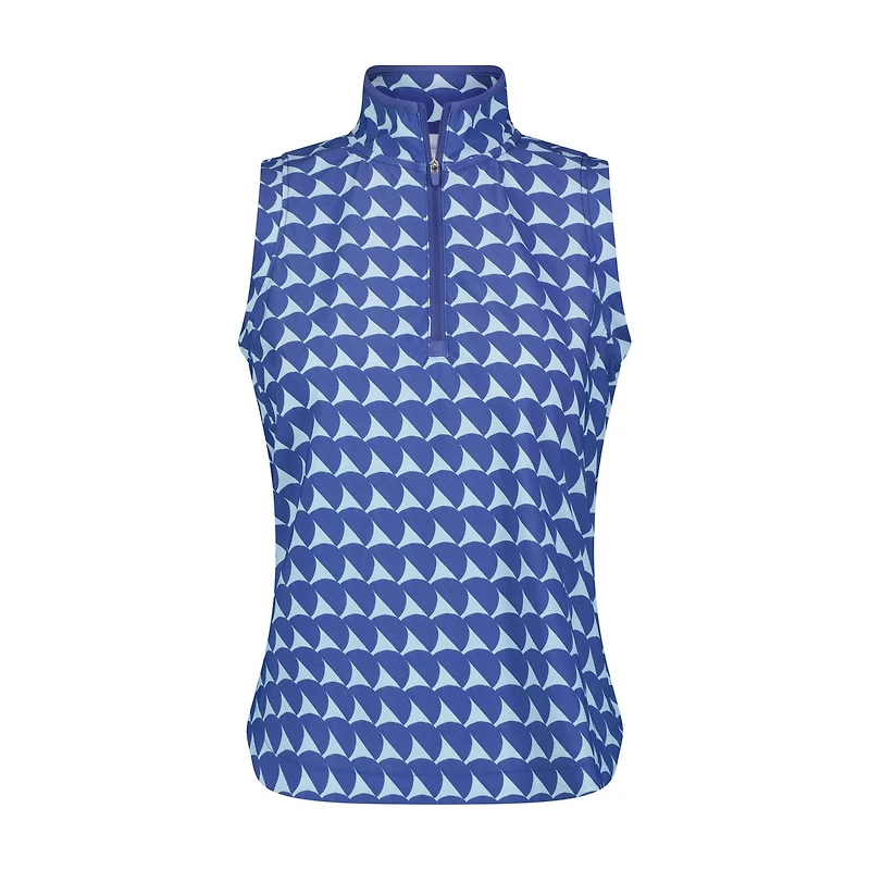 Women's Printed Essential Sleeveless Polo