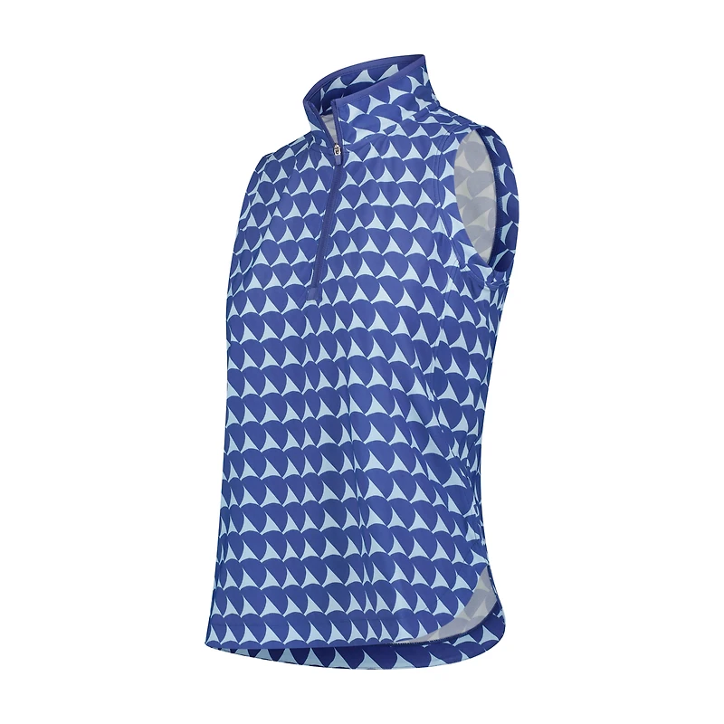 Women's Printed Essential Sleeveless Polo