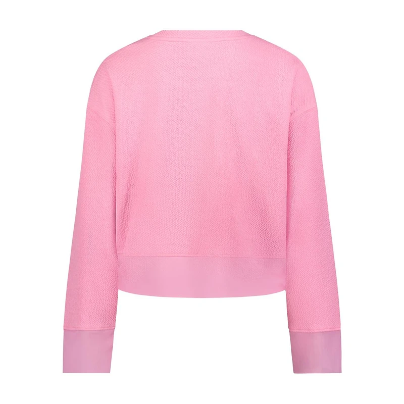 Women's Textured Powermesh Crop Pullover