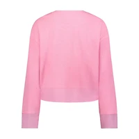 Women's Textured Powermesh Crop Pullover