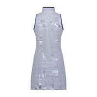 Women's Printed Zip Sleeveless Dress