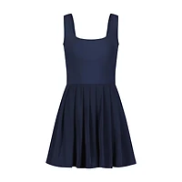 Women's Powermesh Pleated Unitard Tank Dress