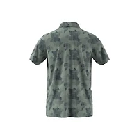 Boy's Printed Scripted Short Sleeve Polo