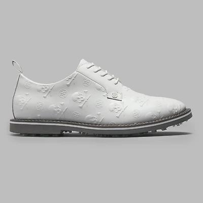 Men's Embossed Skull & Ts Gallivanter Spikeless Golf Shoe - White/ Dark Grey