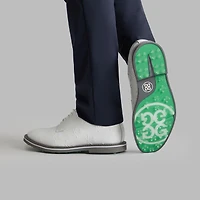 Men's Embossed Skull & Ts Gallivanter Spikeless Golf Shoe - White