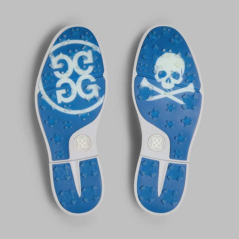 Men's Tuxedo Stripe Gallivanter Spikeless Golf Shoe - White/Grey