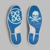 Men's Tuxedo Stripe Gallivanter Spikeless Golf Shoe - White/Grey