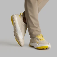 Men's G/18 Spikeless Golf Shoe - Beige/Yellow