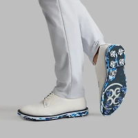 Men's Classic Pebble Leather G/Lock Gallivanter Spiked Golf Shoe - White
