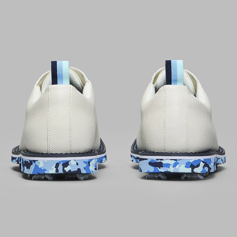 Men's Classic Pebble Leather G/Lock Gallivanter Spiked Golf Shoe - White