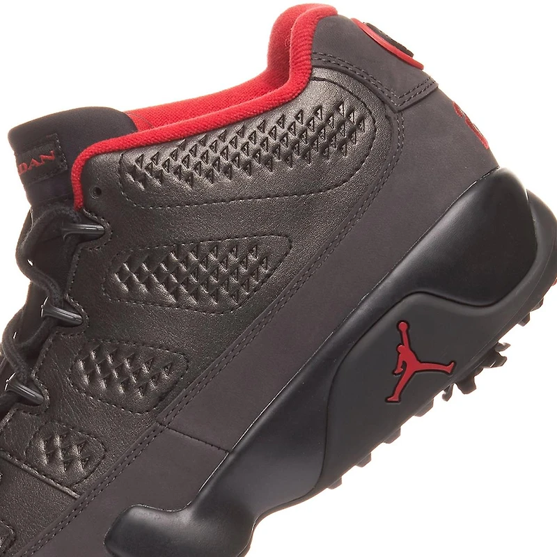 Air Jordan 9 G Spiked Golf Shoe - Black/Red