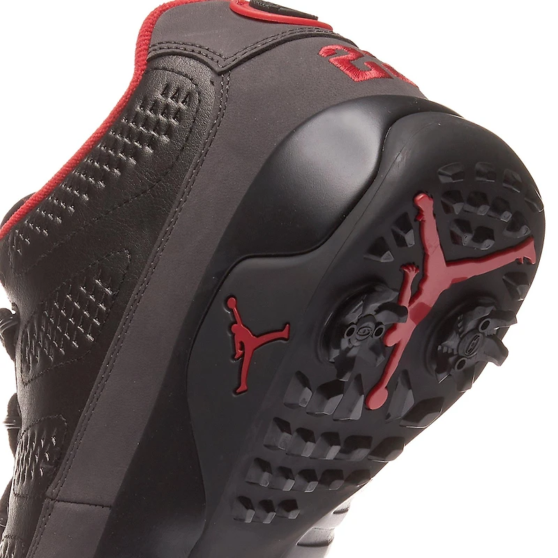 Air Jordan 9 G Spiked Golf Shoe - Black/Red