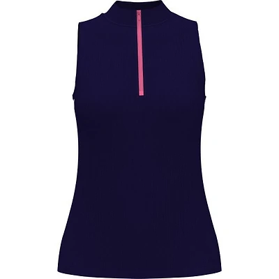 Women's Colourblock Rib Sleeveless Top