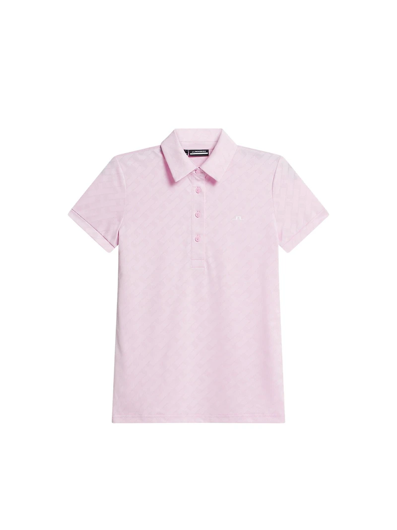 Women's Alaya Jacquard Short Sleeve Polo