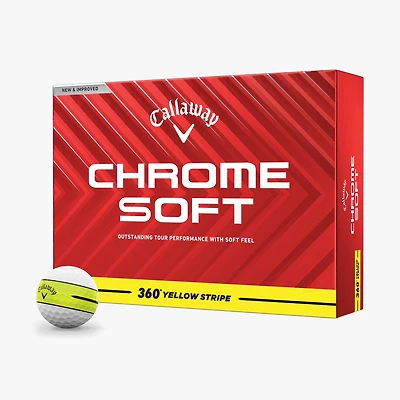 Prior Generation - Chrome Soft Golf Balls - 360 Stripe