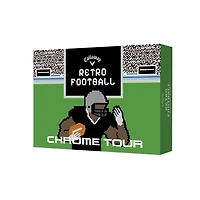 Chrome Tour Golf Balls - Retro Football