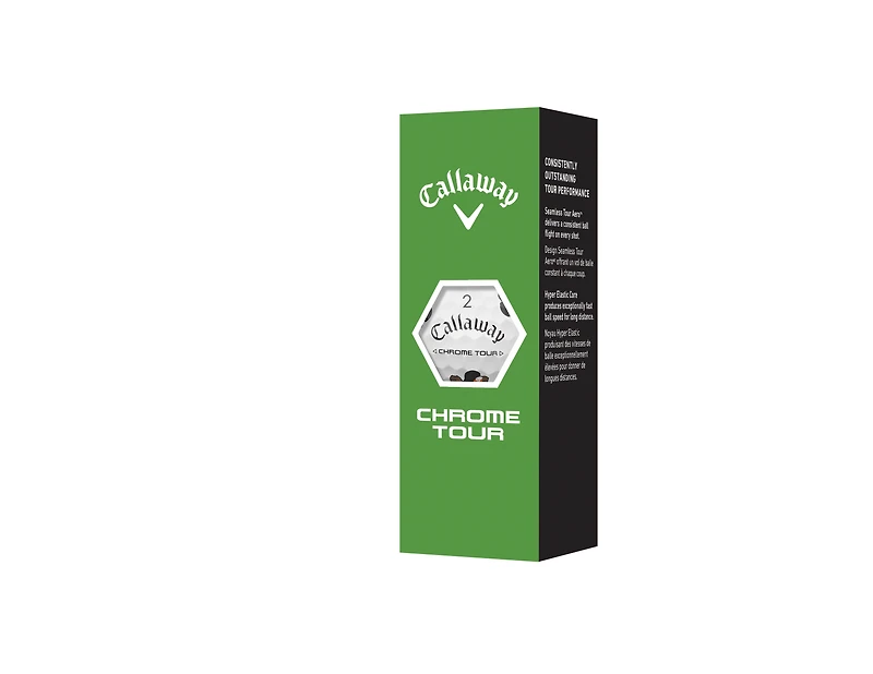 Limited Edition - Chrome Tour Golf Balls - Retro Football