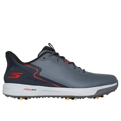 Men's Go Golf Elite Vortex Rival Spiked Golf Shoe - Grey/Red