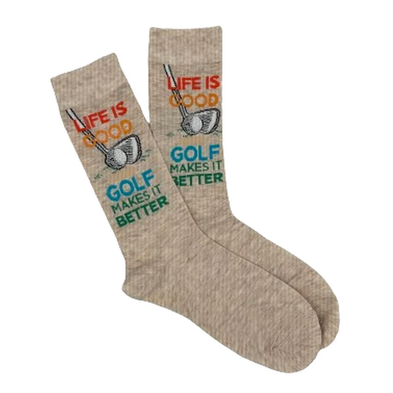 Men's Life is Good Crew Sock