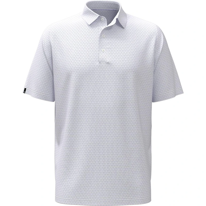 Men's All Over Gradient Chev Printed Short Sleeve Polo