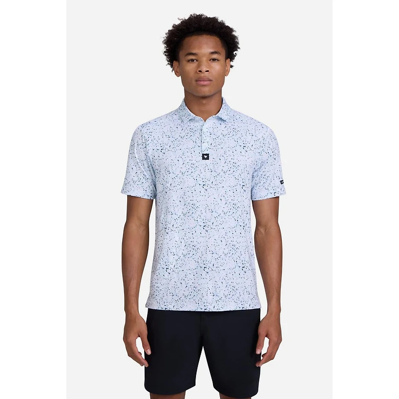 Men's Paint Splatter 3 Short Sleeve Polo