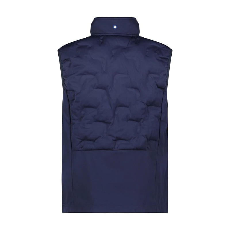 Men's Mix Media Quilted Panel Vest